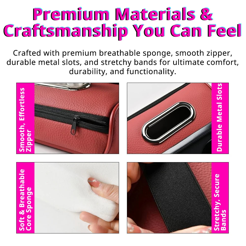 Multifunctional Car Armrest Cushion Center Console Pillow Seat Cover with Storage Organizers Cup Holder Tissue Box Phone Slot