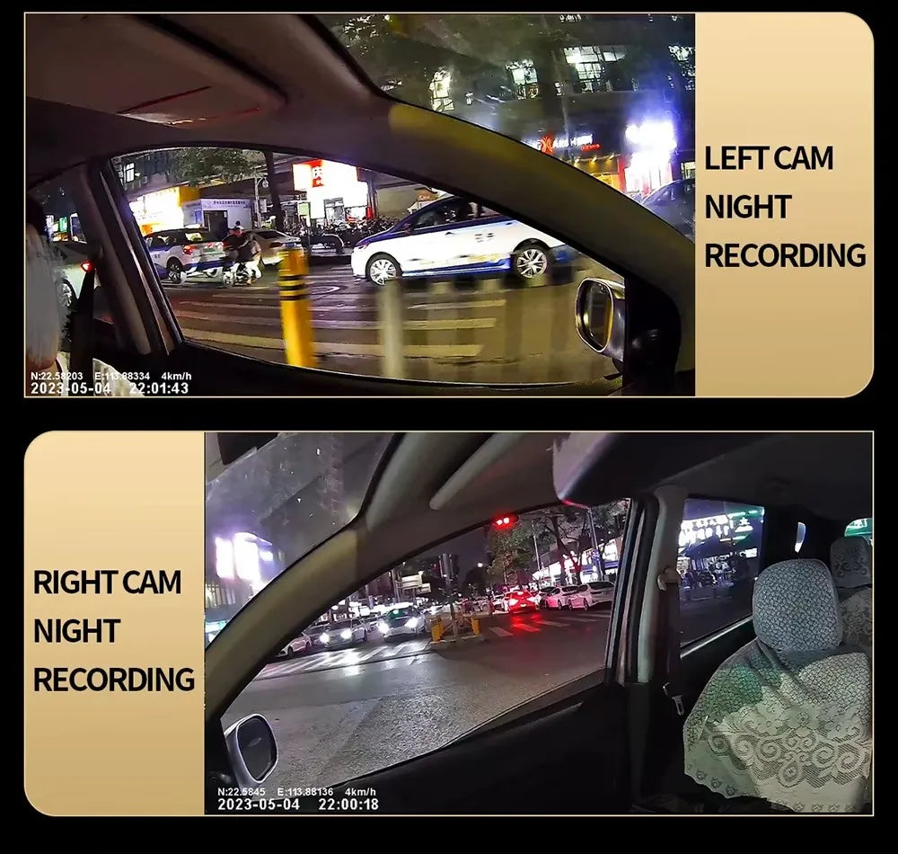 360° Car Camera 3/4Lens 1080P DashCam WIFI Car DVR Car recording Front Left right Rear View Camera Car Accessories 24H Hardware