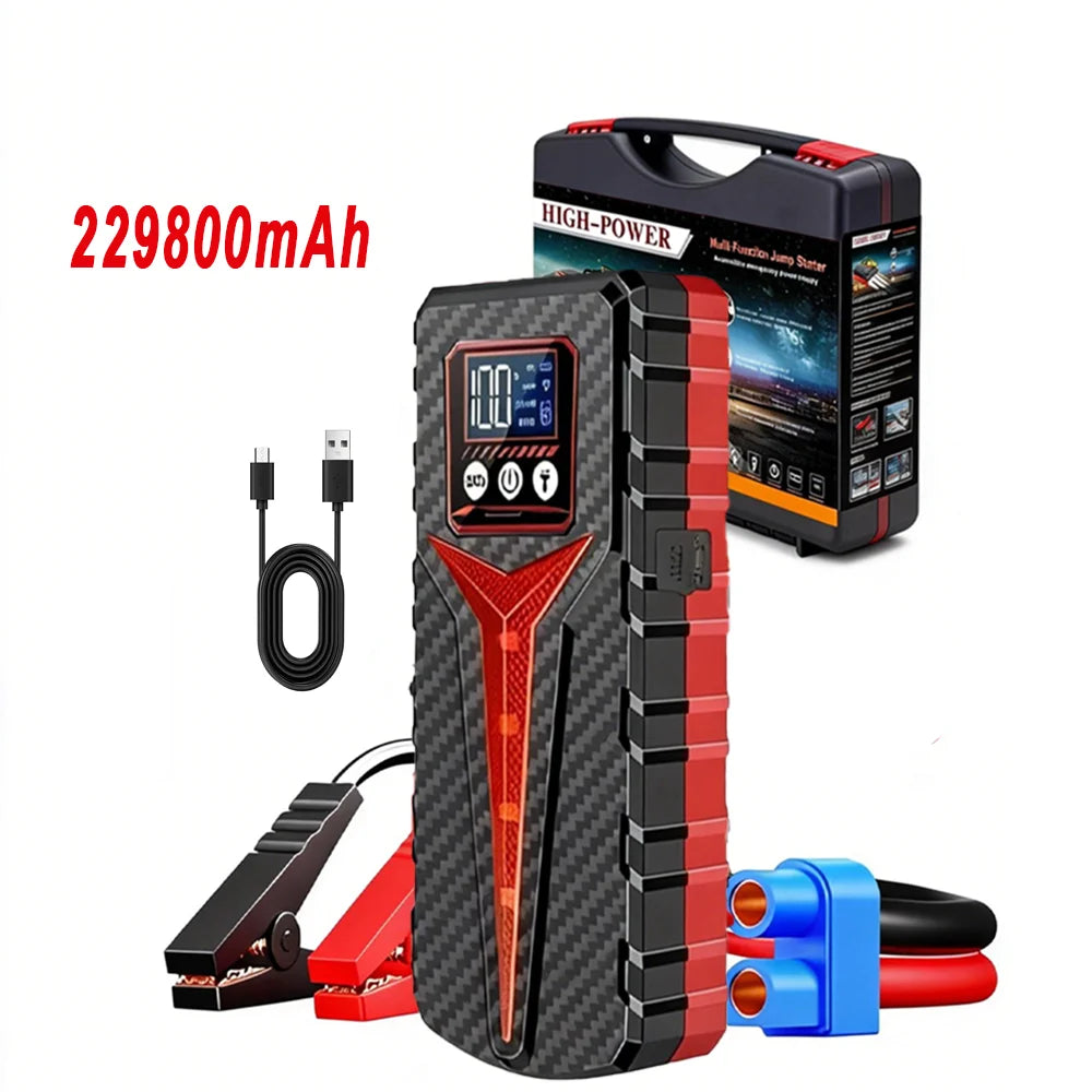Car Jump Starter 8000A Battery Charger 298000mAh Emergency Power Bank Booster for 12V Gas and Diesel Vehicles