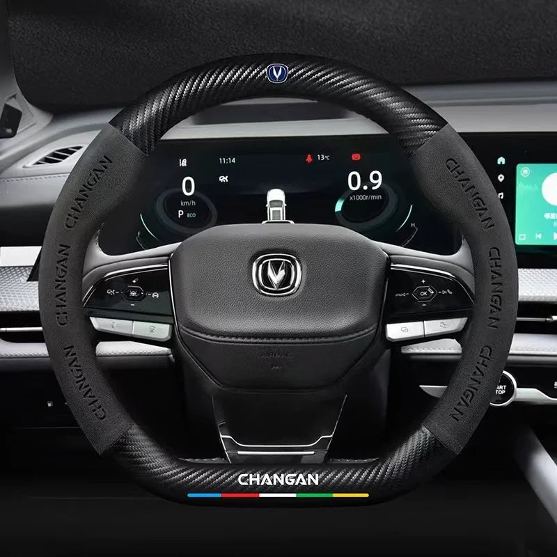 Car Anti-Slip Steering Cover For Changan Cs55 Cs15 Cs75 Plus Cs35 Cs85 Cs95 Cx70 Eado Cx20 Alsvin Hunter UNI-K UNI-T UNI-V