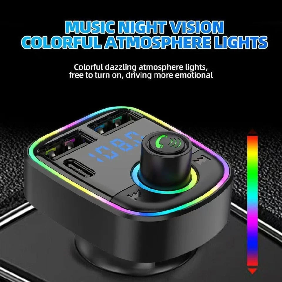 Bluetooth FM Transmitter Handsfree Car Radio Modulator MP3 Player With USB Super Quick Charge Adapter for Car