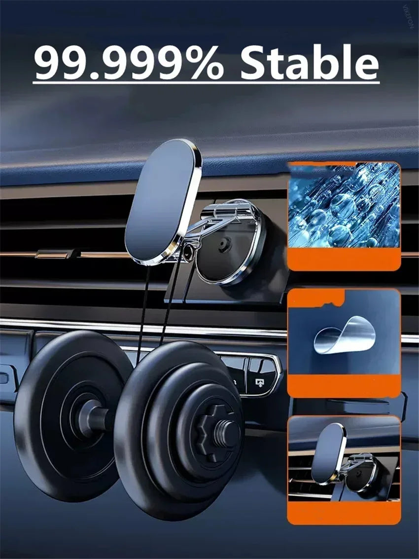 1080 Magnetic Car Phone Holder Magnet Smartphone Support GPS Foldable Phone Bracket in Car For iPhone 14 13 12 11 Samsung Xiaomi