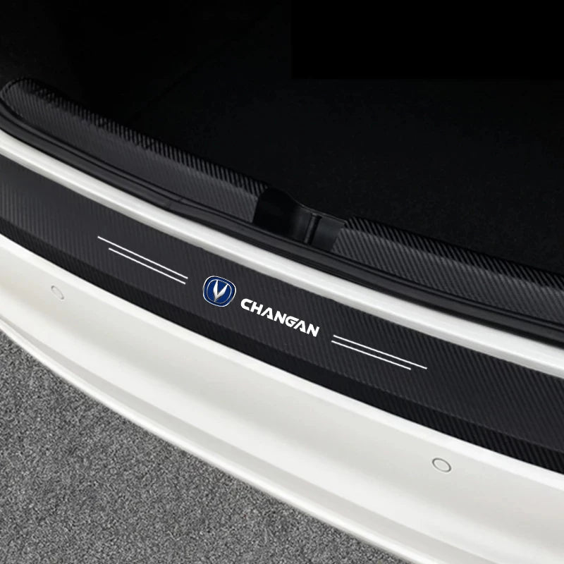 Car Door Threshold Scuff Plate For Changan CS75 PLUS CS95 CS35 alsvin CS15 55 Carbon Fiber Trunk Rear Bumper Sticker Accessories