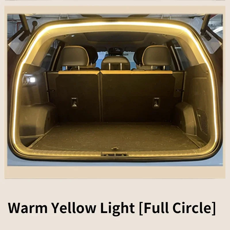 Car High Brightness Trunk Lighting Ambient Light Interior Decoration Led Wireless Automatic Sensing Tailgate Light Strip
