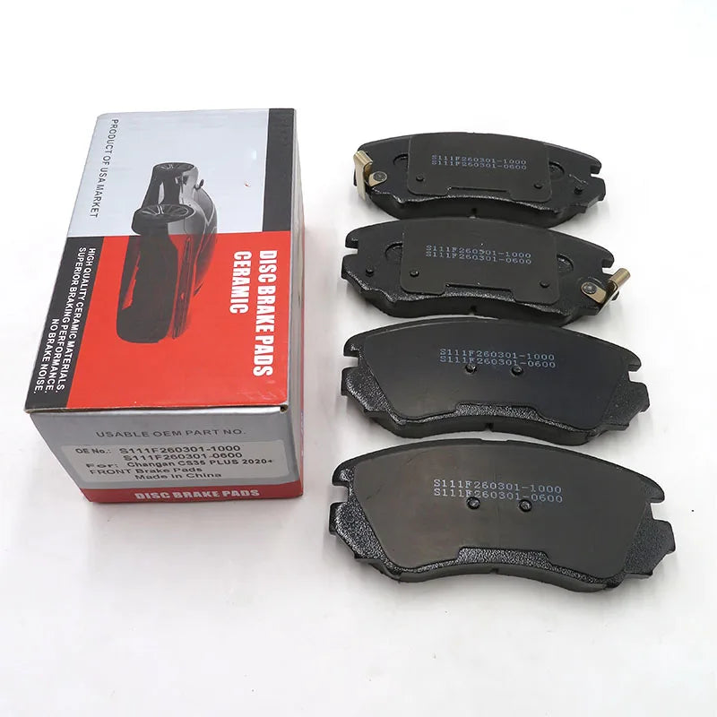 Changan CS35 Plus Front brake pads  OE No. S111F260301-1000  S111F260301-0600