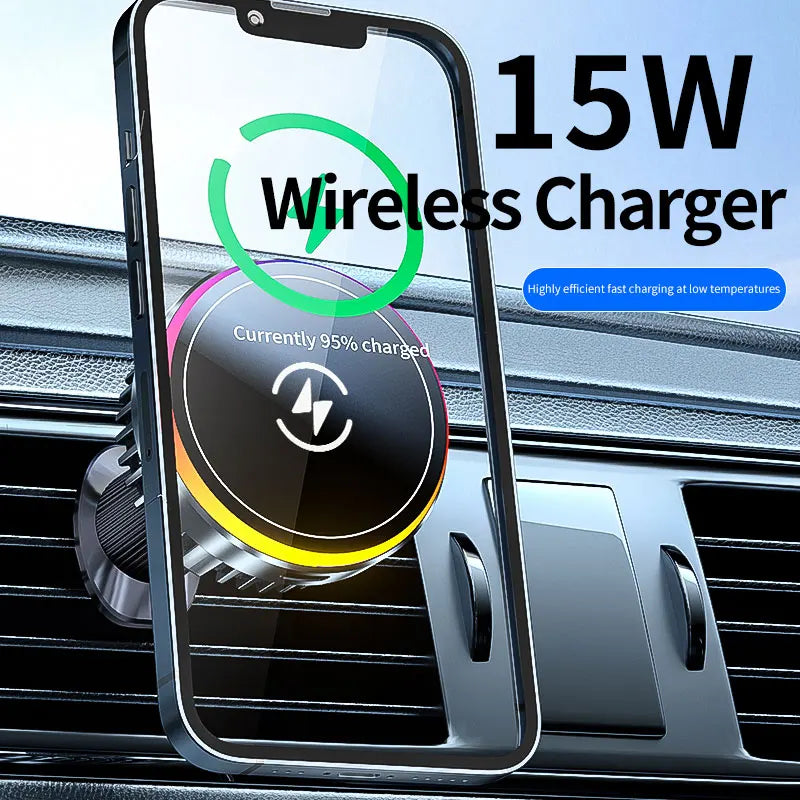 Car Phone Screen Holder For Nissan Altima L34 2019 2020 2021 Magnetic Wireless Charging Car phone For 8" Display panel Mount