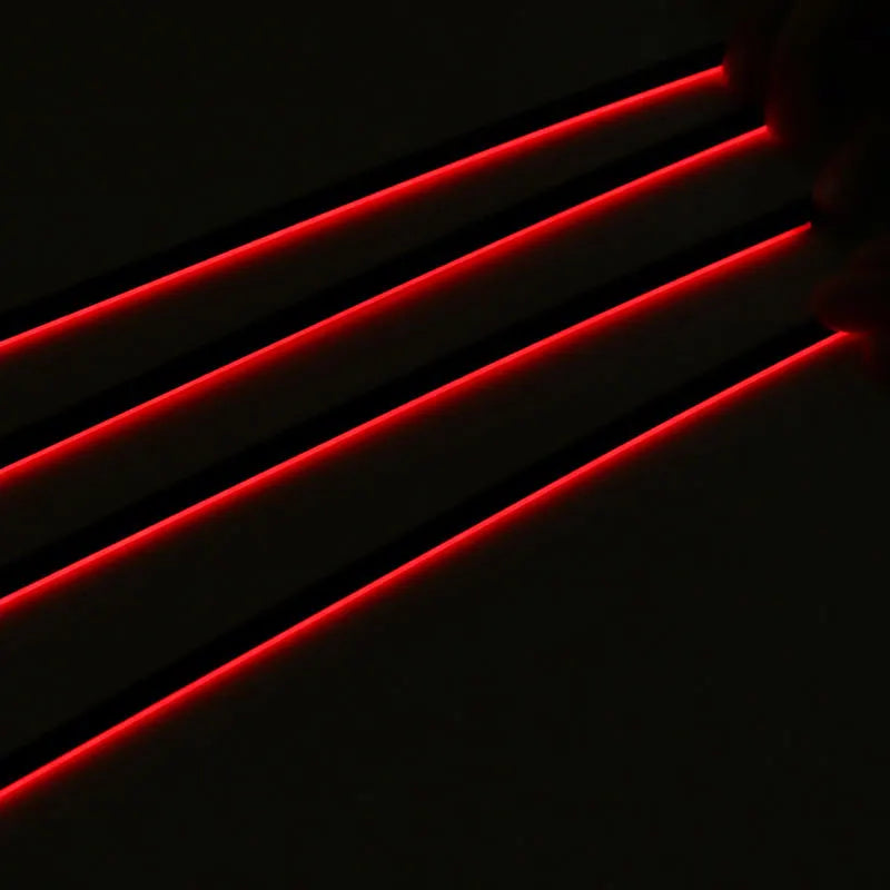 35/75/110cm RGB 64 Colors Acrylic Strip Car LED Ambient Light Parts Replacement Accessories (4 wires 4 pins)