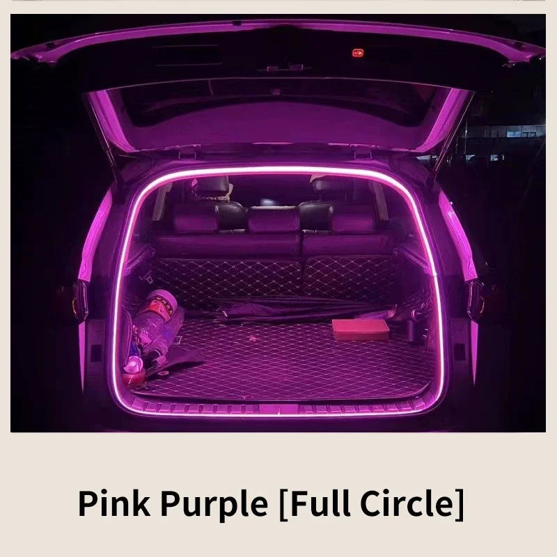 Car High Brightness Trunk Lighting Ambient Light Interior Decoration Led Wireless Automatic Sensing Tailgate Light Strip