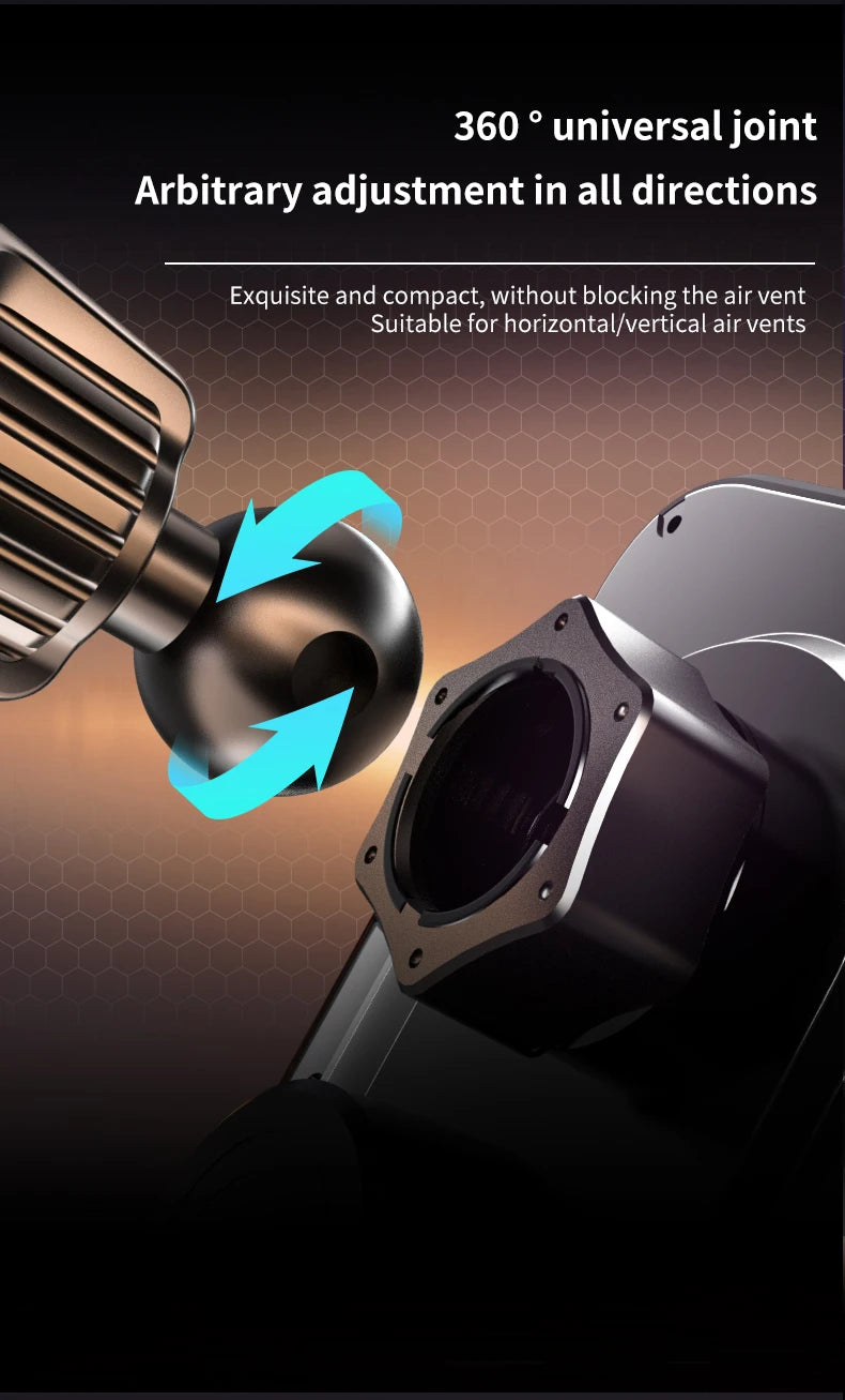66W Wireless Fast Charger Mobile Phone Holder Air Vent Car Mount Charging Stand For IPhone 14 13 12 11 X Pro Max Xiaomi Samsung