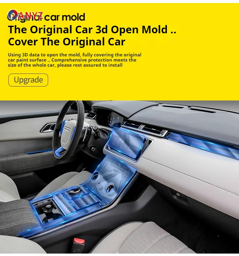 For Changan UNI V 2025 2024 2023 PPF Protection film Accessories Interior transparent TPU Navigation Gear Panel Center Console