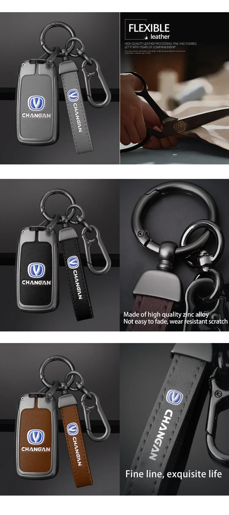 For Changan CX70 CS55 EADO CX20 Alsvin CS15EV CS75 CS35 Plus CS15 CS95 RAETON Car Key Fob Cover Case Protect Shell Holder Set