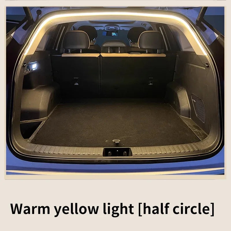 Car High Brightness Trunk Lighting Ambient Light Interior Decoration Led Wireless Automatic Sensing Tailgate Light Strip
