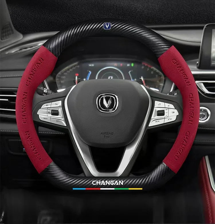 Car Anti-Slip Steering Cover For Changan Cs55 Cs15 Cs75 Plus Cs35 Cs85 Cs95 Cx70 Eado Cx20 Alsvin Hunter UNI-K UNI-T UNI-V