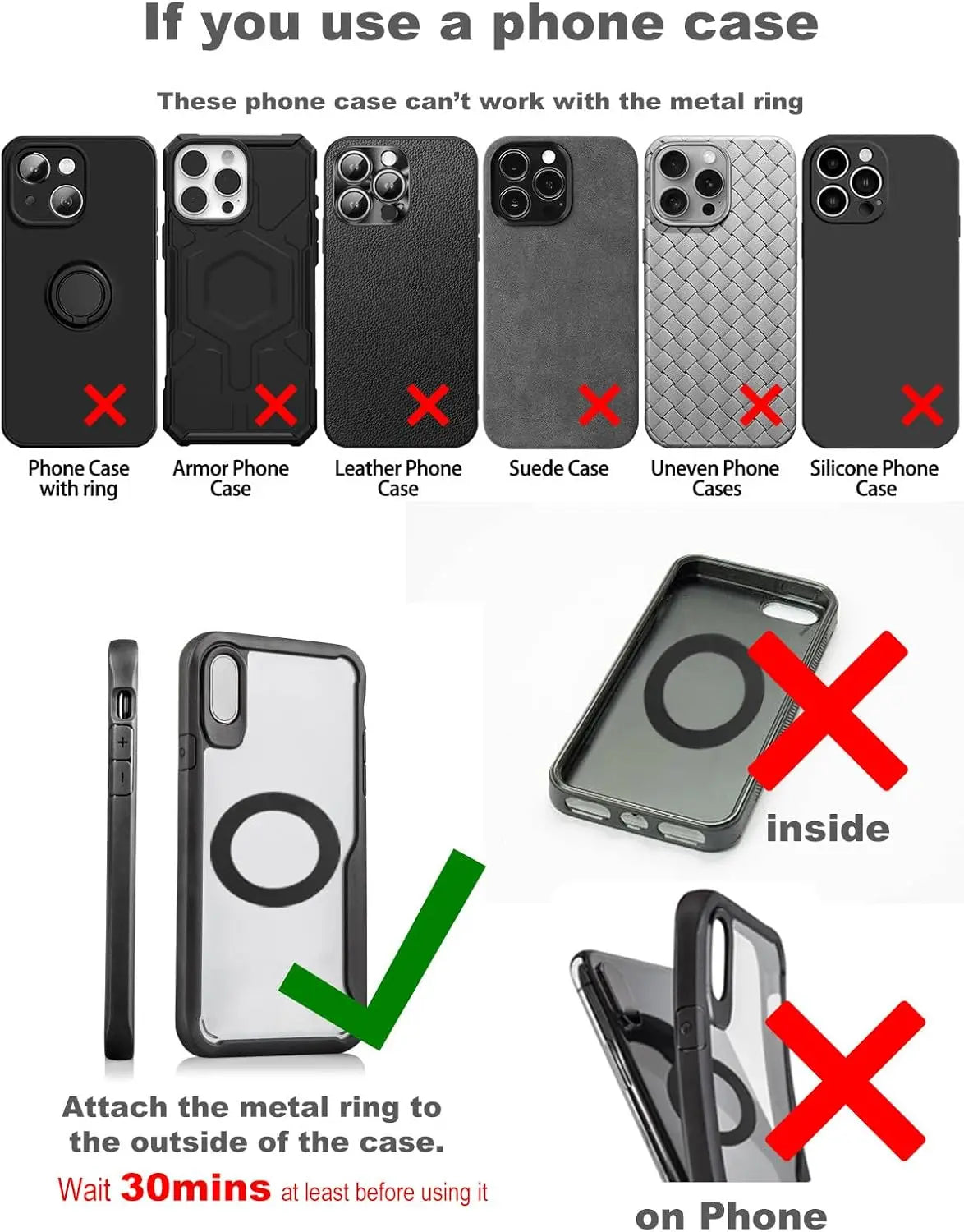 Strong Magnetic Car Phone Holder Foldable 360° Adjustable Vacuum Suction Mount Universal for Car, Desk, Bathroom