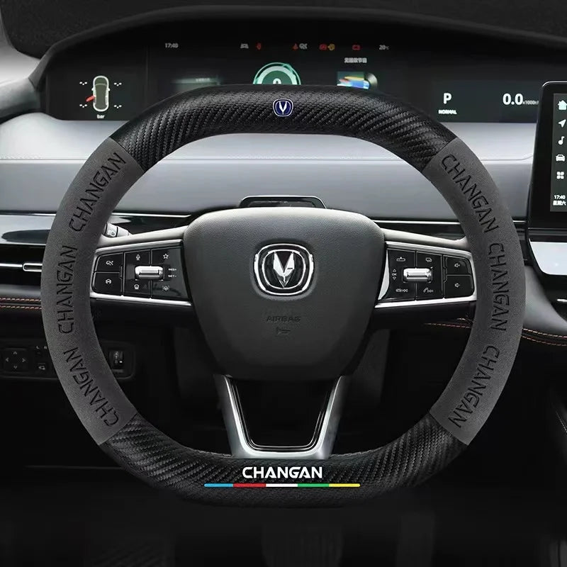 Car Anti-Slip Steering Cover For Changan Cs55 Cs15 Cs75 Plus Cs35 Cs85 Cs95 Cx70 Eado Cx20 Alsvin Hunter UNI-K UNI-T UNI-V