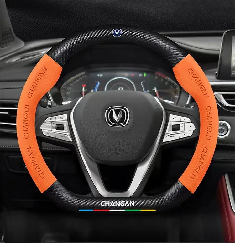 Car Anti-Slip Steering Cover For Changan Cs55 Cs15 Cs75 Plus Cs35 Cs85 Cs95 Cx70 Eado Cx20 Alsvin Hunter UNI-K UNI-T UNI-V