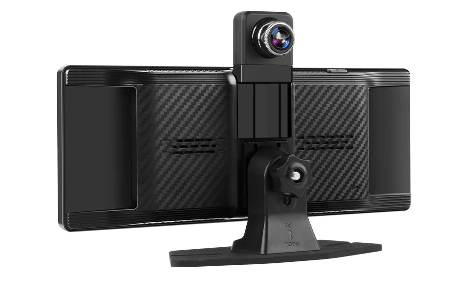10.26" ADAS 4K Dash Cam Wireless CarPlay & Android Auto Screen for Car,360° Rotating Lens Car DVR,Navigation Dashboard Recorder