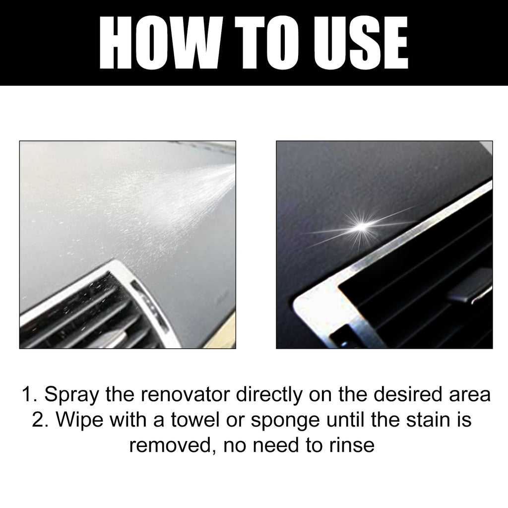 100ml Car Interior Refurbishment Spray Seat Dashboard Cleaning, Decontamination, Maintenance and Refurbishment Care Agent