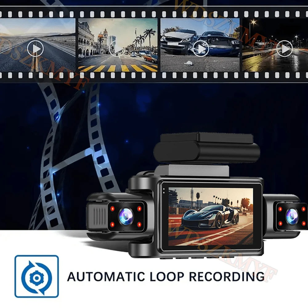 360° Car Camera 3/4Lens 1080P DashCam WIFI Car DVR Car recording Front Left right Rear View Camera Car Accessories 24H Hardware
