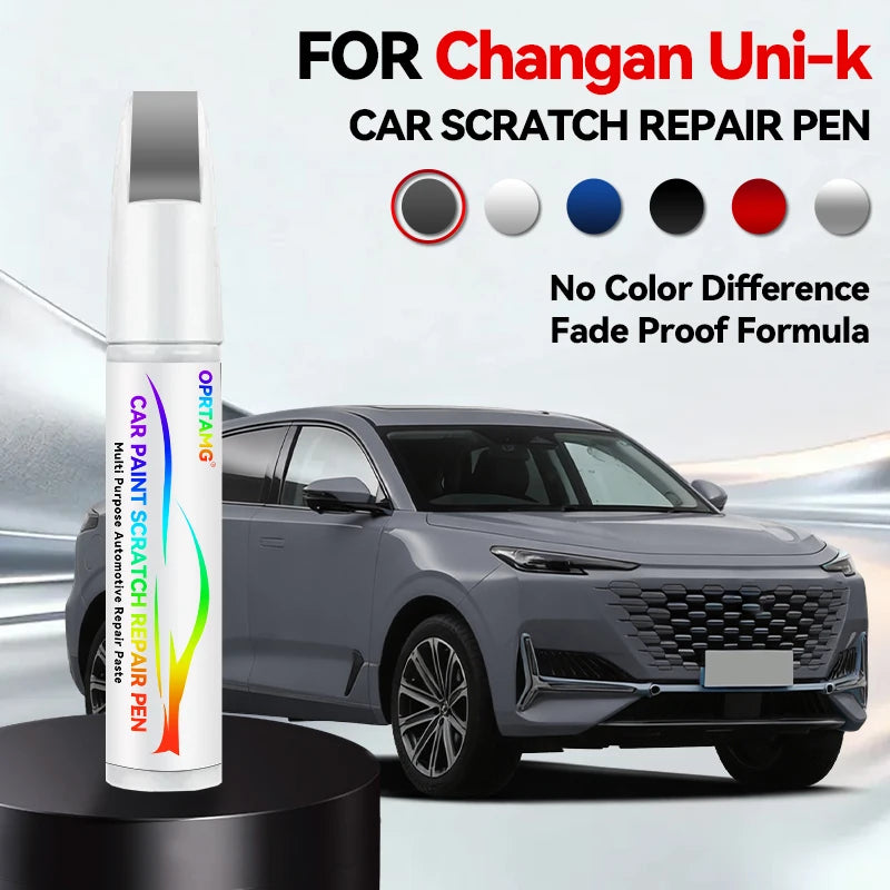 Car Paint Repair Pen Touch Up Scratch Remover DIY Auto Accessories For ChangAn UNI-K Blue 126 BN6 White C05 Gray CA121 Black