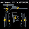 For Changan UNI V 2025 2024 2023 PPF Protection film Accessories Interior transparent TPU Navigation Gear Panel Center Console