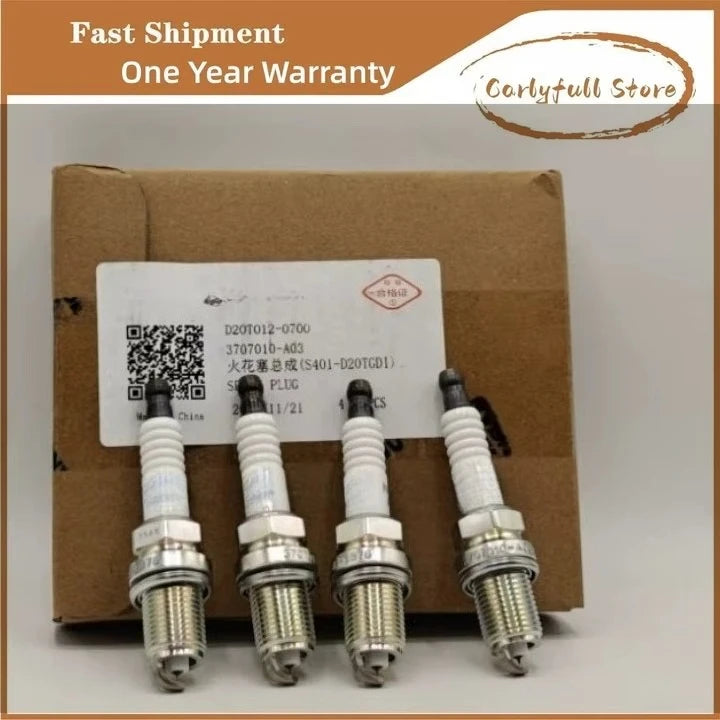 FIT FOR Changan CS95  CS85  CS75 PLUS T UNI-K 2.0T Spark Plugs OE No. D20T012-0700 3707010-A03 D20T0120700