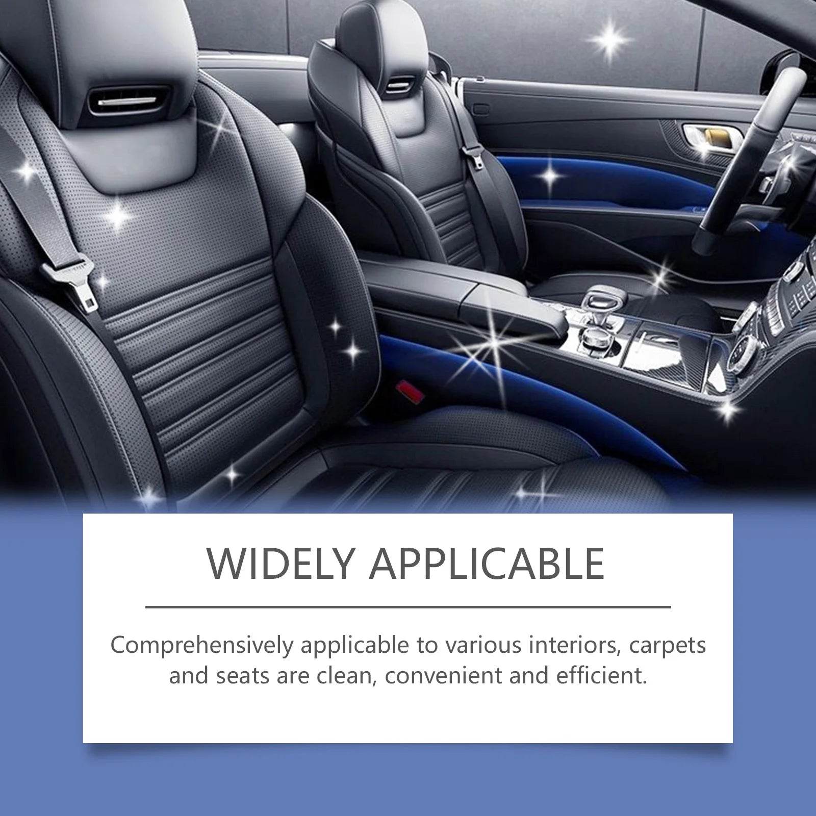 100ml Car Interior Foam Cleaner  Leather Flannel Woven Fabric Dashboard Spray Cleaners Enhances Shine & Prevents Aging