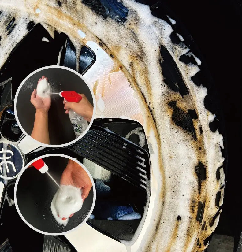 Wheel tire cleaning agent car wash cleaner foam Iron Particles Powder Cleaning Super Rust Dust Remover Spray Auto Rim Cleaner