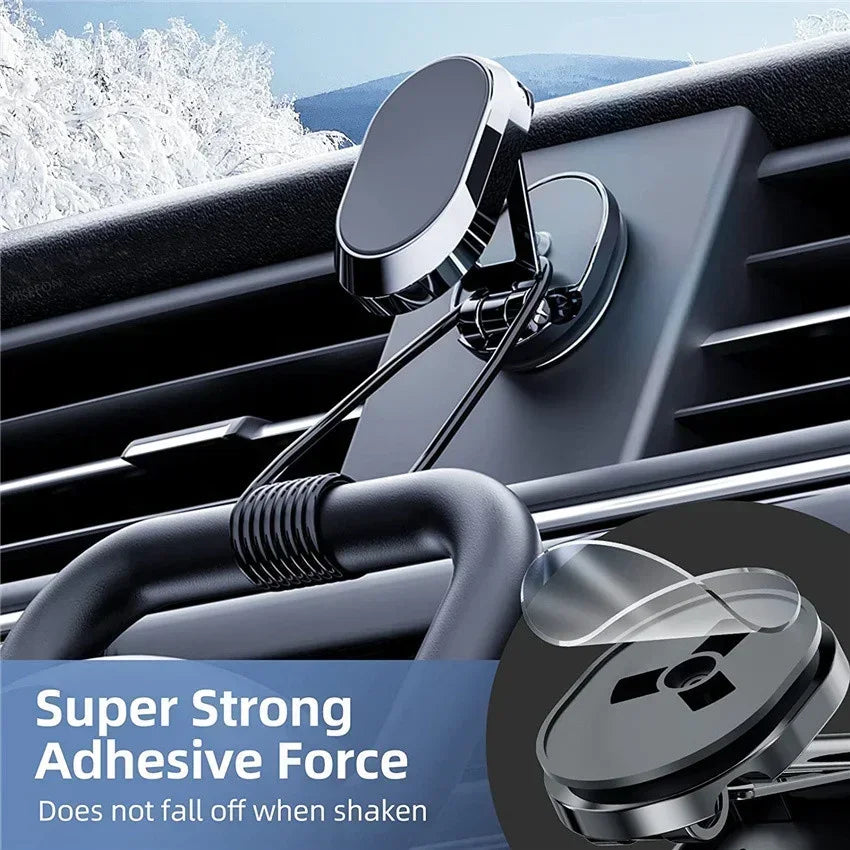 1080 Magnetic Car Phone Holder Magnet Smartphone Support GPS Foldable Phone Bracket in Car For iPhone 14 13 12 11 Samsung Xiaomi