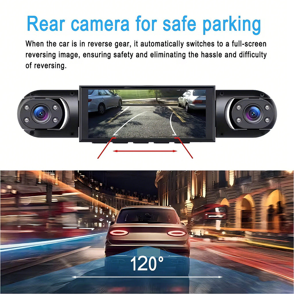 Dash Cam Vehicle DVR video recorder 4 cameras for cars black box front rear internal Night Vision Loop Recording dashcam car 360