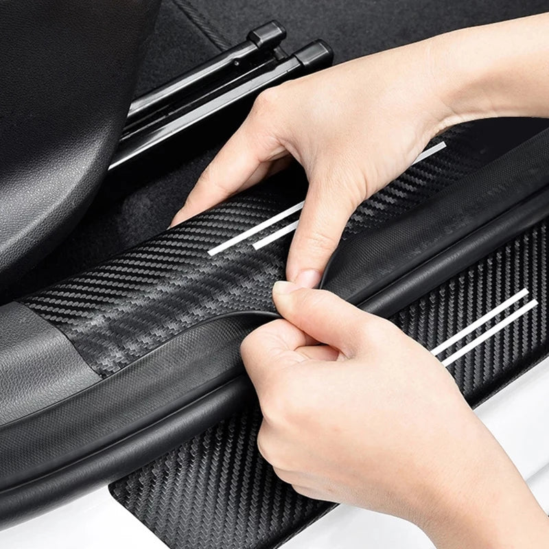 Car Door Threshold Scuff Plate For Changan CS75 PLUS CS95 CS35 alsvin CS15 55 Carbon Fiber Trunk Rear Bumper Sticker Accessories