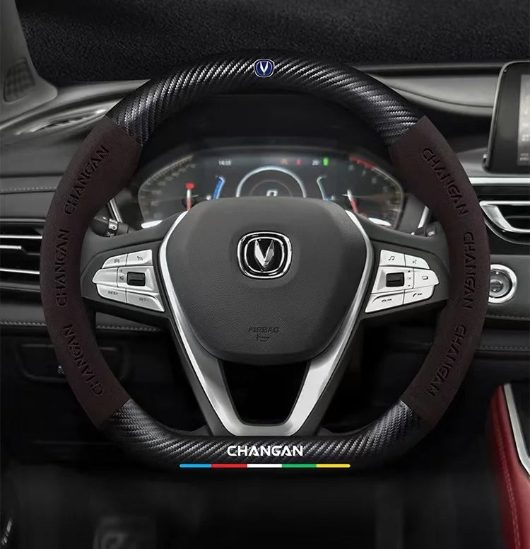 Car Anti-Slip Steering Cover For Changan Cs55 Cs15 Cs75 Plus Cs35 Cs85 Cs95 Cx70 Eado Cx20 Alsvin Hunter UNI-K UNI-T UNI-V