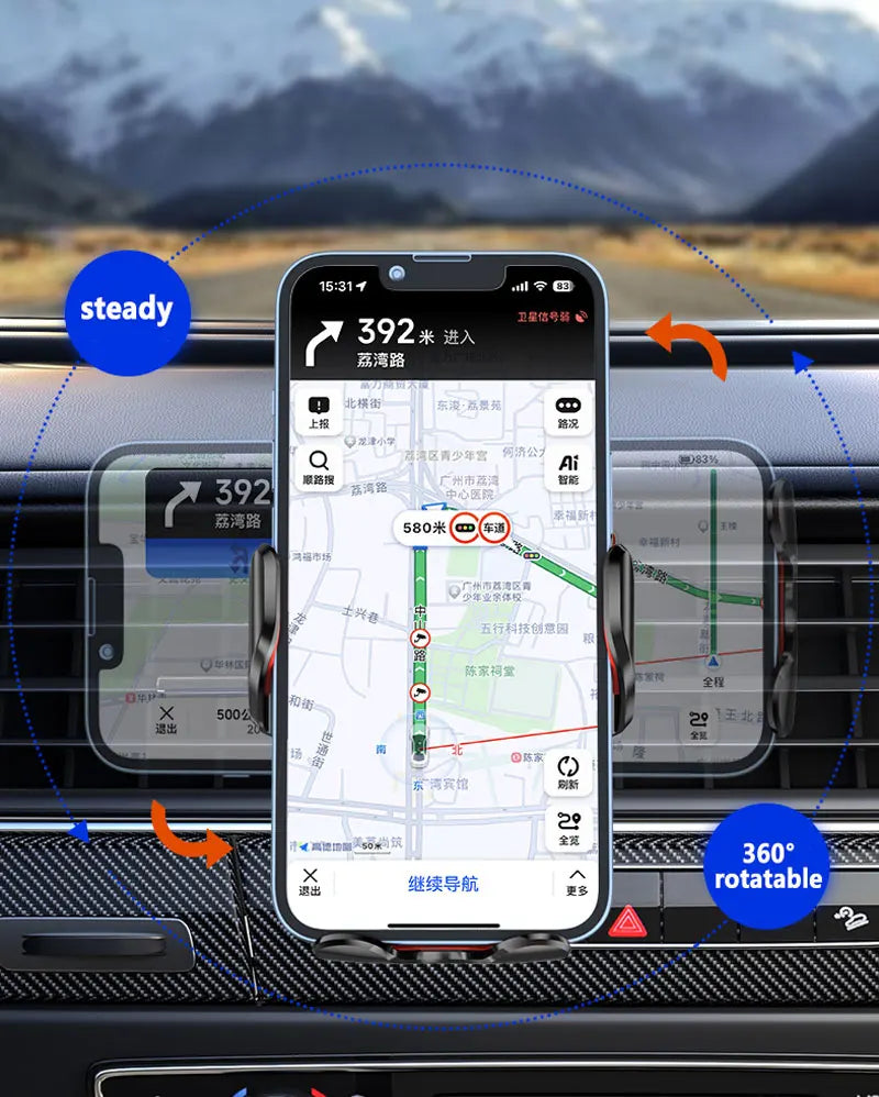 Car Phone Screen Holder For Nissan Altima L34 2019 2020 2021 Magnetic Wireless Charging Car phone For 8" Display panel Mount