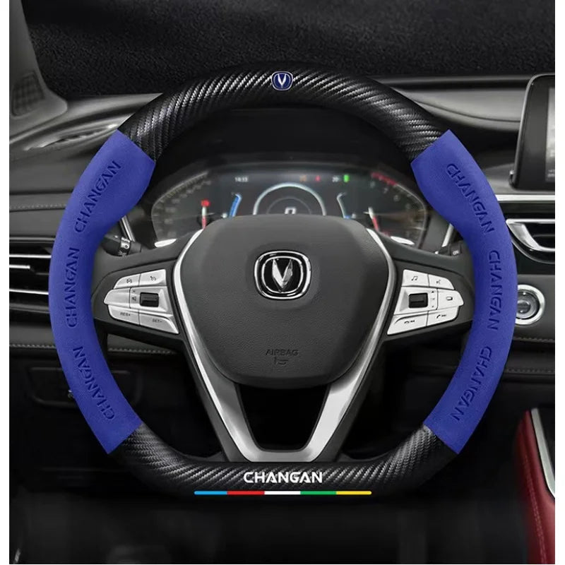 Car Anti-Slip Steering Cover For Changan Cs55 Cs15 Cs75 Plus Cs35 Cs85 Cs95 Cx70 Eado Cx20 Alsvin Hunter UNI-K UNI-T UNI-V