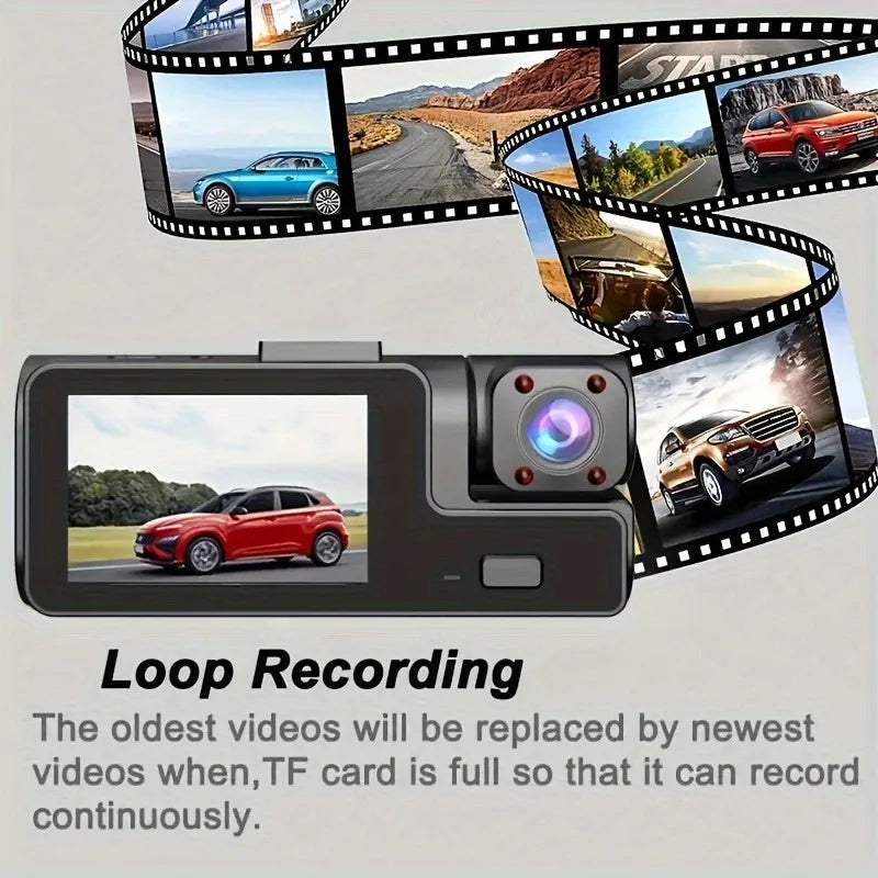 3Camera Dash Cam For Car Camera 1080P Video Recorder WIFI Car DVR 2lens Front Rear View Camera Night Vision Car Accessories