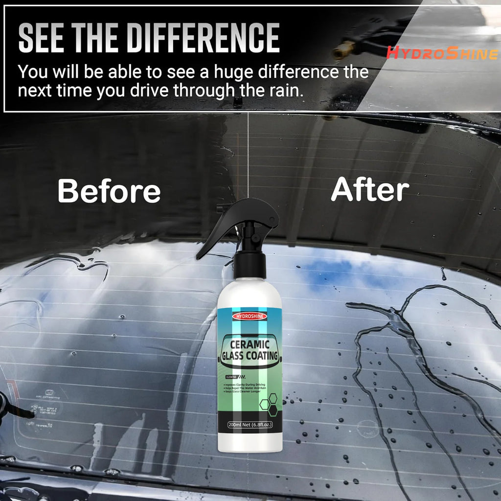 Hydroshine Ceramic Glass Coating Nano Crystal Coating Windows Polishing Liquid Glass Plated Crystal Hydrophobic Dustproof Agent