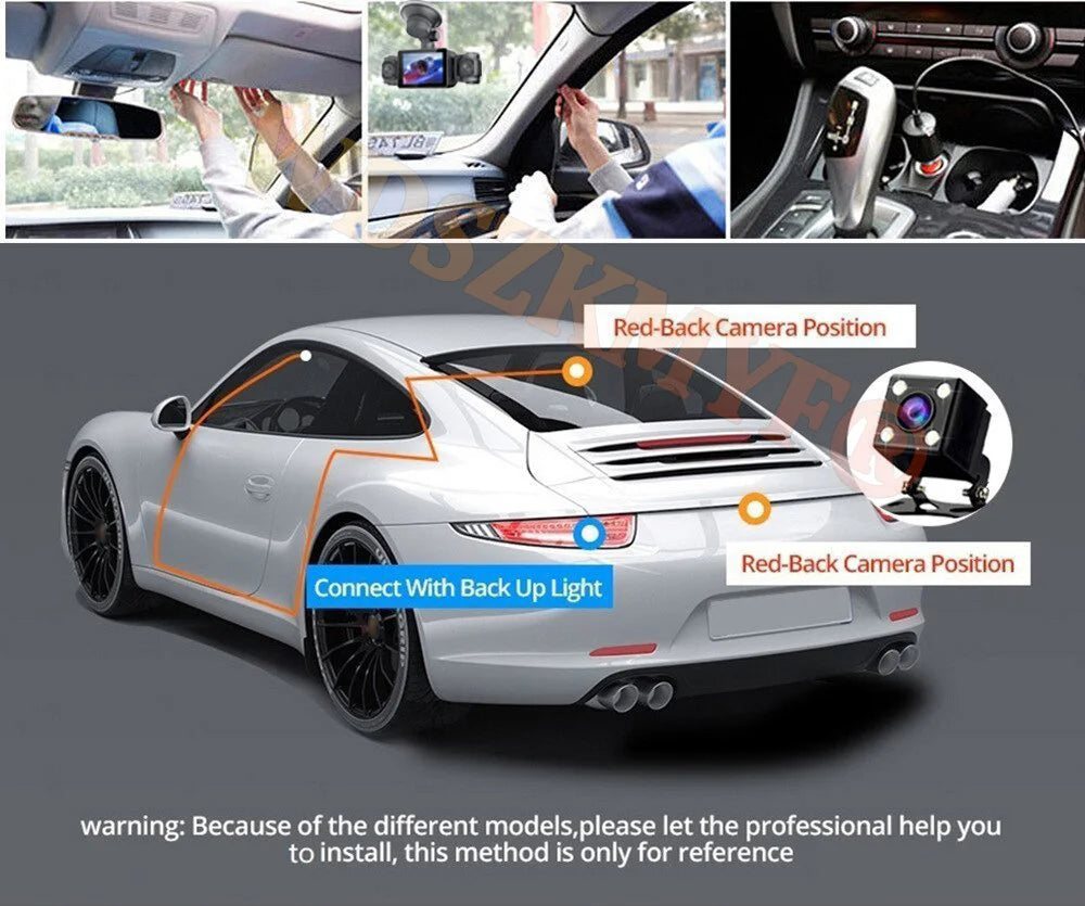 360° Car Camera 3/4Lens 1080P DashCam WIFI Car DVR Car recording Front Left right Rear View Camera Car Accessories 24H Hardware