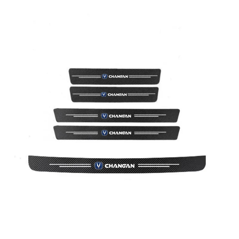60X7CM Carbon Fiber Car Door Threshold Protective Sticker for changan CS75 PLUS CS95 CS35 alsvin CS15 CS55 Eado