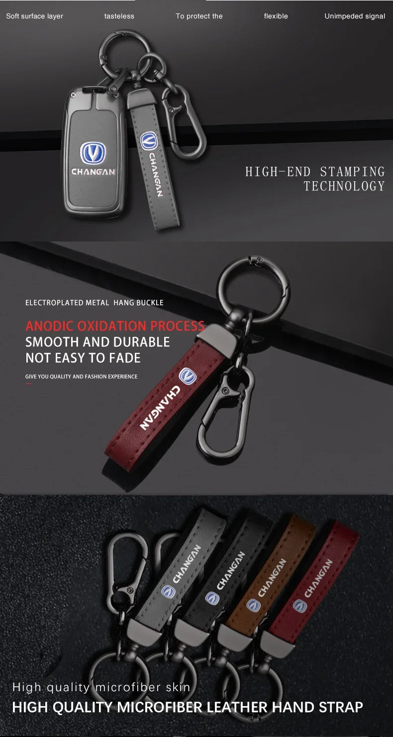 For Changan CX70 CS55 EADO CX20 Alsvin CS15EV CS75 CS35 Plus CS15 CS95 RAETON Car Key Fob Cover Case Protect Shell Holder Set