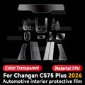 For CHANGAN CS75 Plus 2026 Car Interior Center Console Screen Protective Film Anti-scratch Repair Sticker Accessories