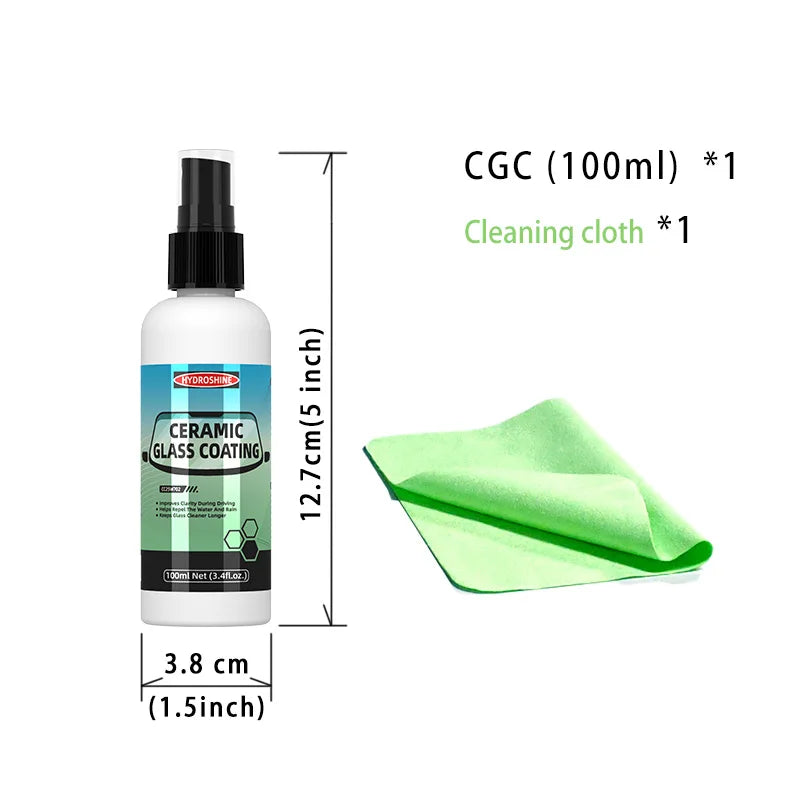 Hydroshine Ceramic Glass Coating Nano Crystal Coating Windows Polishing Liquid Glass Plated Crystal Hydrophobic Dustproof Agent