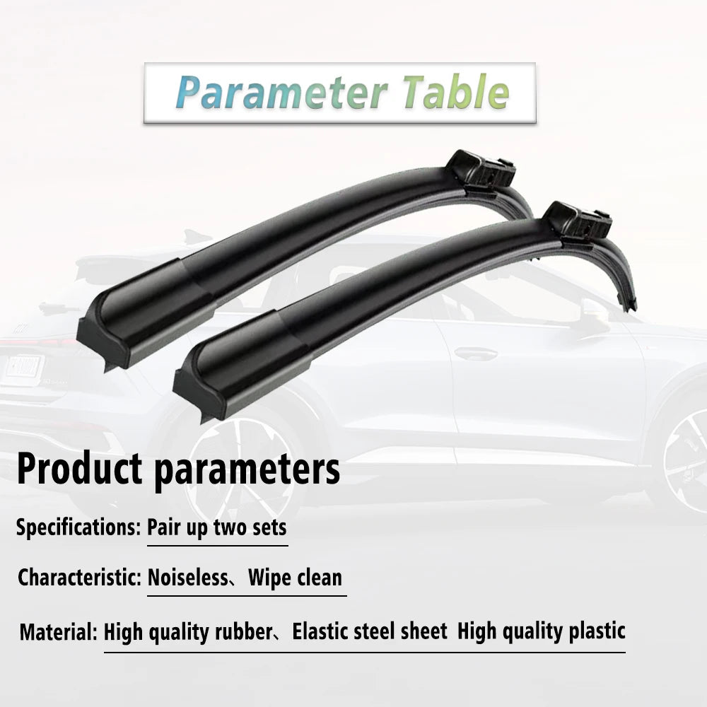 24+21 Front Wiper Blades Set For Changan CS95 2017-2022 Windshield Windscreen Brushes Accessories Rubber Refills 2018 2019 2020
