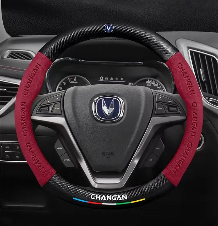 Car Anti-Slip Steering Cover For Changan Cs55 Cs15 Cs75 Plus Cs35 Cs85 Cs95 Cx70 Eado Cx20 Alsvin Hunter UNI-K UNI-T UNI-V