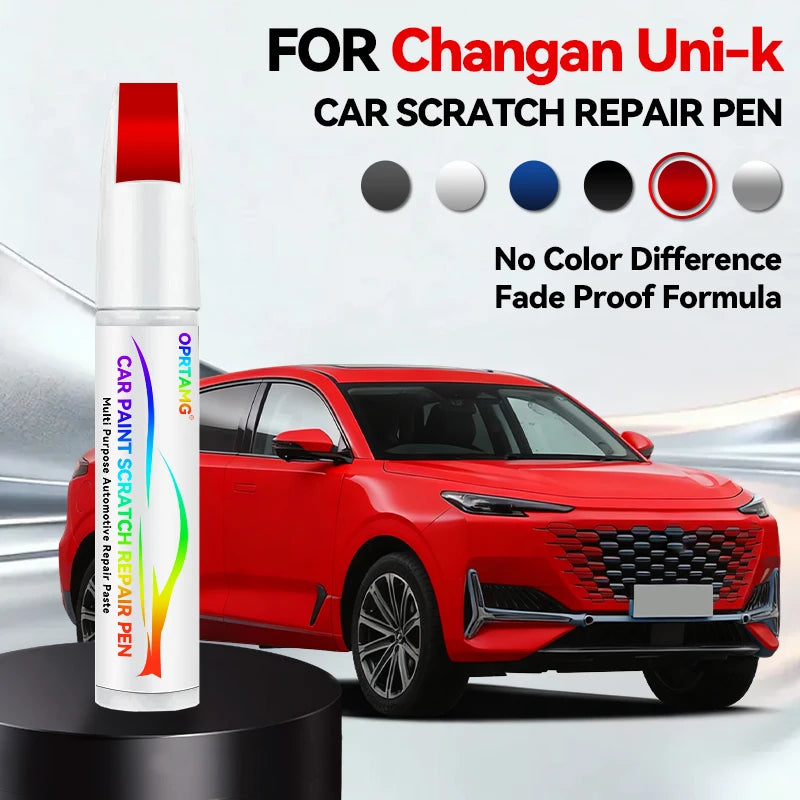 Car Paint Repair Pen Touch Up Scratch Remover DIY Auto Accessories For ChangAn UNI-K Blue 126 BN6 White C05 Gray CA121 Black