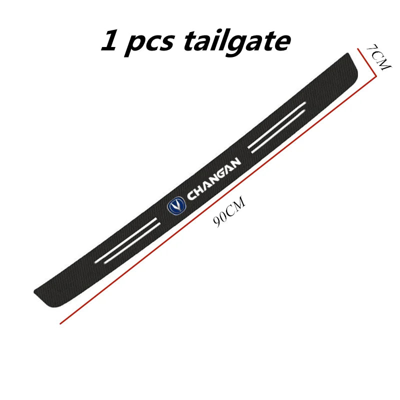 60X7CM Carbon Fiber Car Door Threshold Protective Sticker for changan CS75 PLUS CS95 CS35 alsvin CS15 CS55 Eado