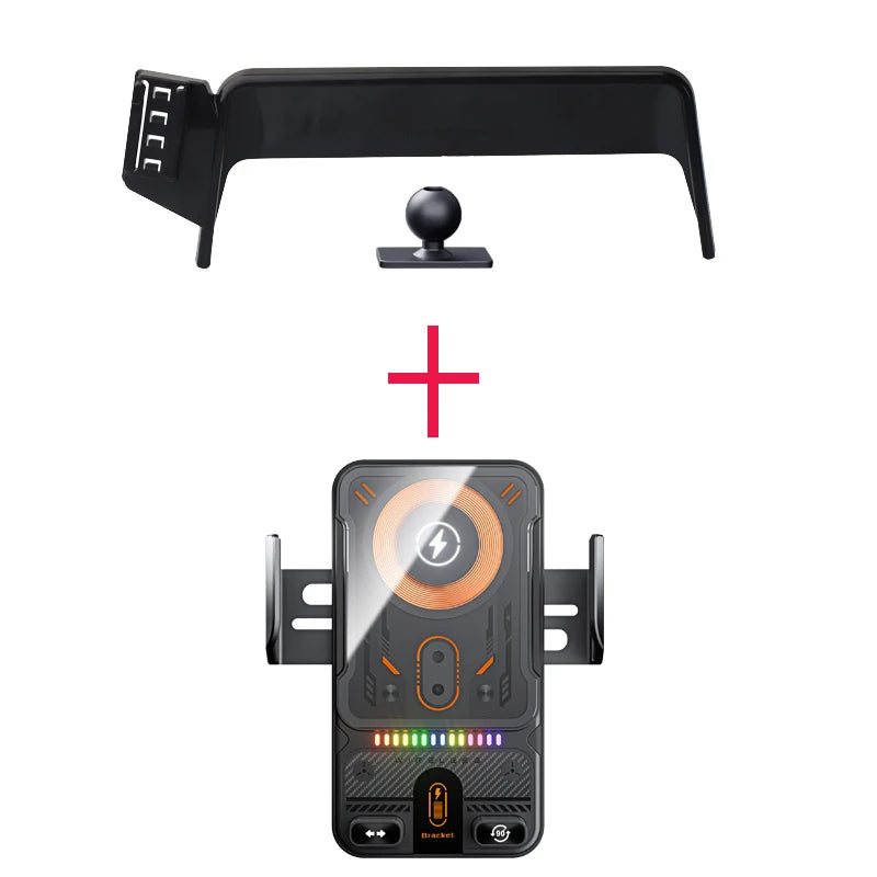 Car Phone Screen Holder For Nissan Altima L34 2019 2020 2021 Magnetic Wireless Charging Car phone For 8" Display panel Mount
