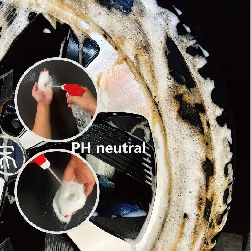 Wheel tire cleaning agent car wash cleaner foam Iron Particles Powder Cleaning Super Rust Dust Remover Spray Auto Rim Cleaner