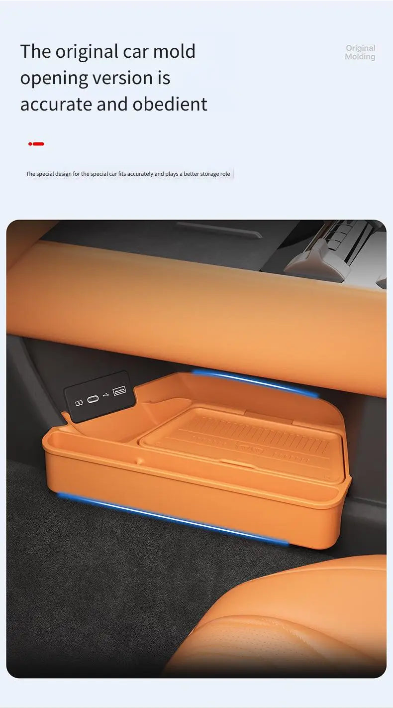 Suitable for 2026 Tank 500 central control lower storage box, glasses storage box, car interior accessories modification