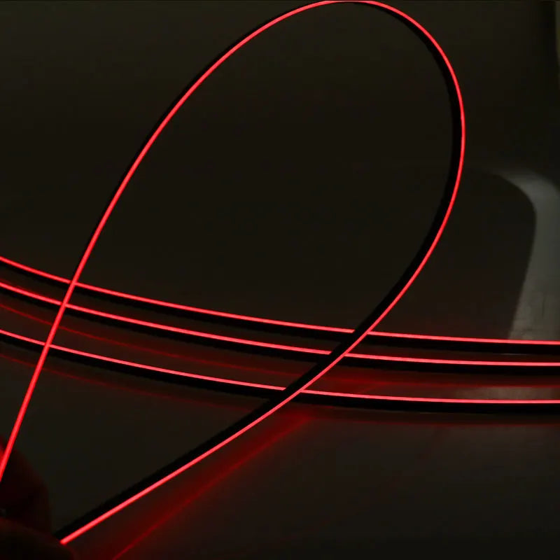 35/75/110cm RGB 64 Colors Acrylic Strip Car LED Ambient Light Parts Replacement Accessories (4 wires 4 pins)