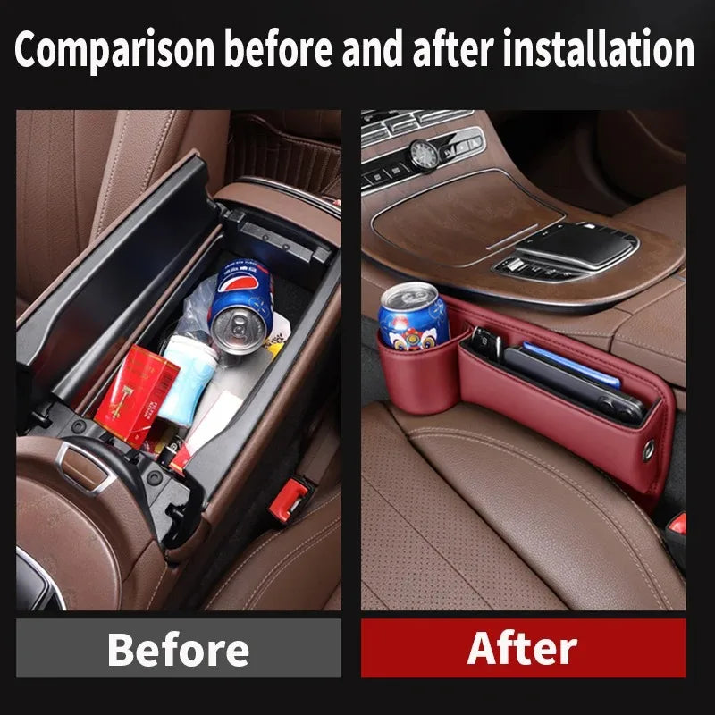 Universal Car Seat Multi-function Storage Box Predict Card Holder Cup Holder and Phone holder Wallet Case